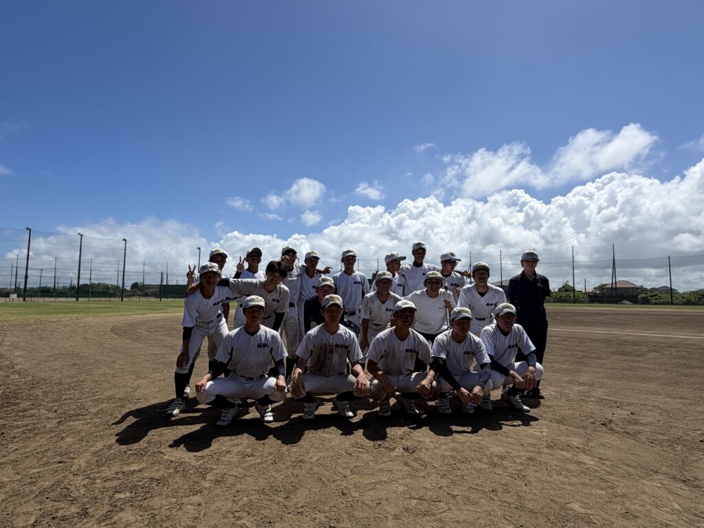 桜修館高校野球部 夏合宿の集合写真