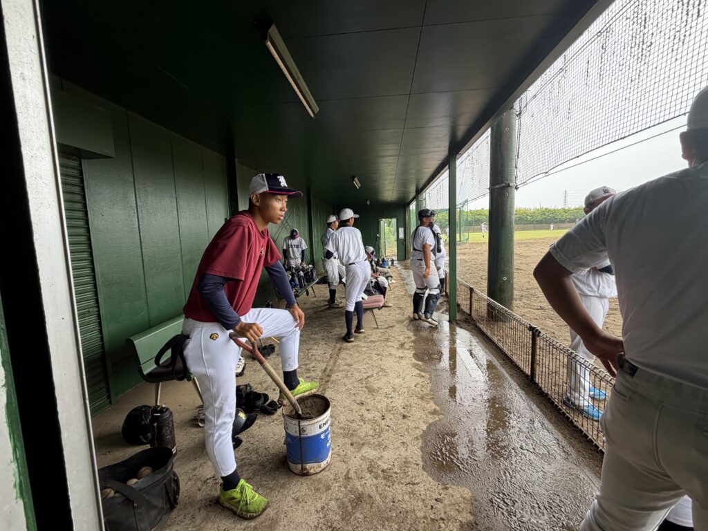 佼成学園高校野球部 夏合宿の試合風景